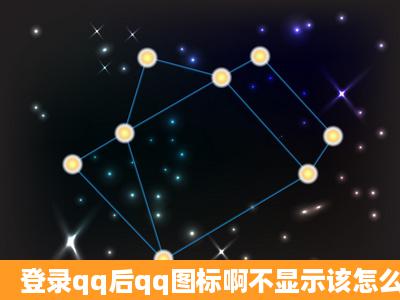 登录qq后qq图标啊不显示该怎么办