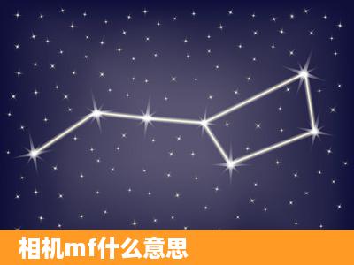 相机mf什么意思