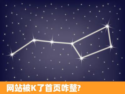 网站被K了首页咋整?