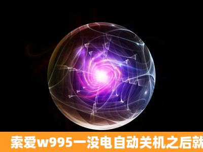 索爱w995一没电自动关机之后就开不了机,是怎么回事,新换的电池是有...