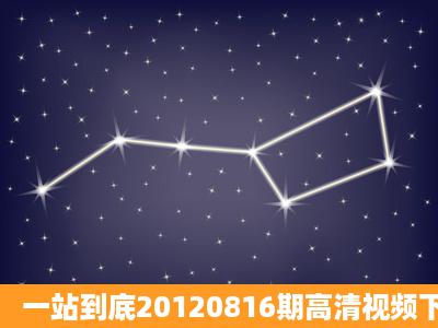 一站到底20120816期高清视频下载