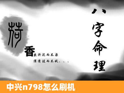 中兴n798怎么刷机