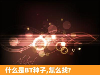 什么是BT种子,怎么找?