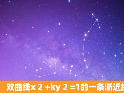 双曲线x 2 +ky 2 =1的一条渐近线斜率是2,则k的值为( ) A.4 B. C.﹣4 D