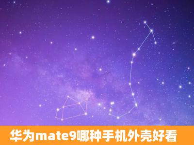 华为mate9哪种手机外壳好看