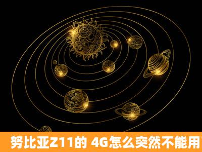 努比亚Z11的 4G怎么突然不能用了