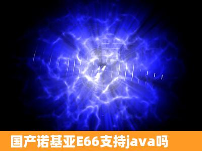 国产诺基亚E66支持java吗