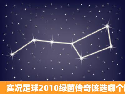 实况足球2010绿茵传奇该选哪个队?