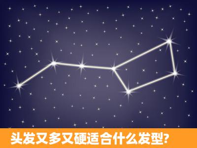 头发又多又硬适合什么发型?