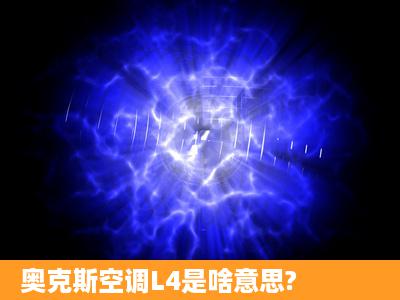 奥克斯空调L4是啥意思?