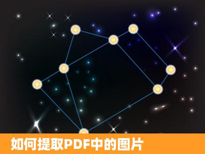 如何提取PDF中的图片