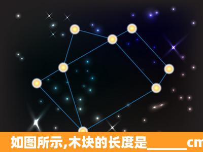 如图所示,木块的长度是______cm