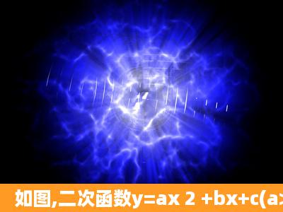 如图,二次函数y=ax 2 +bx+c(a>0)与坐标轴交于点A、B、C且OA=1,OB=...