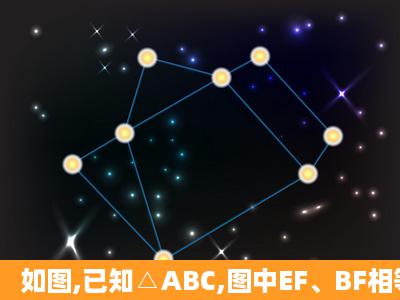 如图,已知△ABC,图中EF、BF相等吗?证明结论