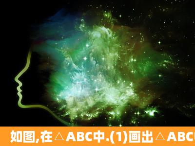 如图,在△ABC中.(1)画出△ABC中AB边上的高CD(2)画出△ABC中AB...