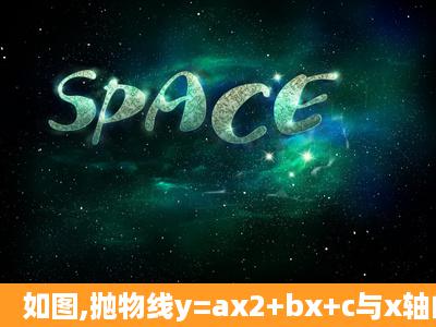 如图,抛物线y=ax2+bx+c与x轴的负半轴交于点A,B(点A在点B的右边),与y...