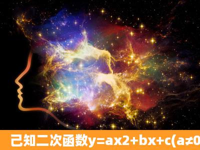 己知二次函数y=ax2+bx+c(a≠0)的图象如图所示,则下列结论:(1)ab+c>0...