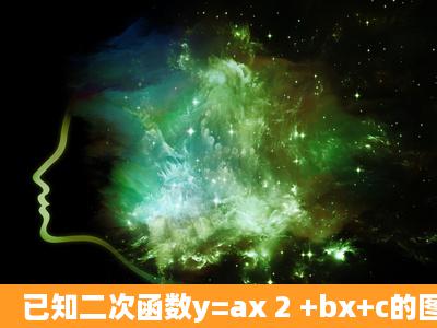 已知二次函数y=ax 2 +bx+c的图象的顶点位于x轴下方,它到x轴的距离为...