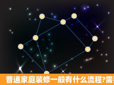 普通家庭装修一般有什么流程?需要注意什么?