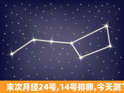 末次月经24号,14号排卵,今天测了排卵试纸一深一浅是什么意思啊