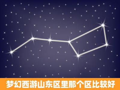 梦幻西游山东区里那个区比较好