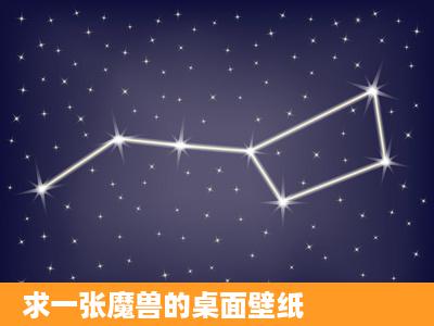 求一张魔兽的桌面壁纸