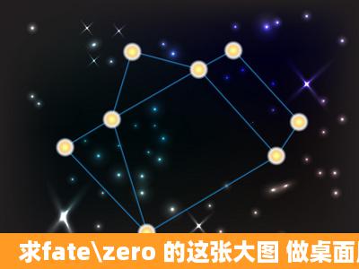 求fate\zero 的这张大图 做桌面用的