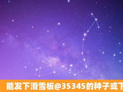 能发下滑雪板@35345的种子或下载链接吗?