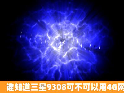 谁知道三星9308可不可以用4G网络