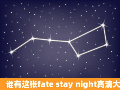 谁有这张fate stay night高清大图