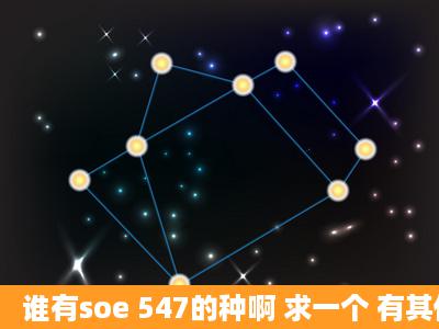 谁有soe 547的种啊 求一个 有其他她的作品也顺便啊