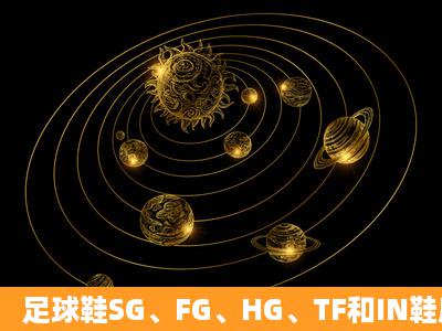 足球鞋SG、FG、HG、TF和IN鞋底分别是踢什么场地的?