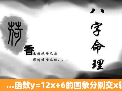 ...函数y=12x+6的图象分别交x轴,y轴于A,B两点,过点B的直线交x轴于C(4...