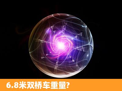 6.8米双桥车重量?