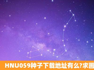 HNU059种子下载地址有么?求画质清晰的拜托了各位 谢谢