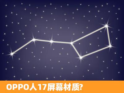 OPPO人17屏幕材质?