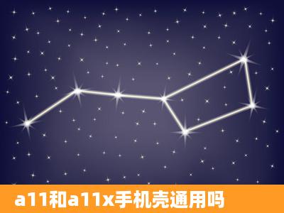 a11和a11x手机壳通用吗