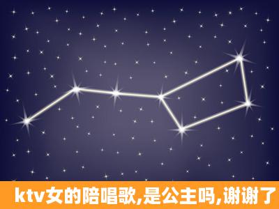 ktv女的陪唱歌,是公主吗,谢谢了