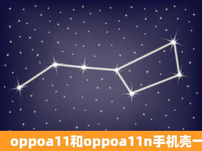 oppoa11和oppoa11n手机壳一样吗?