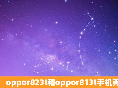 oppor823t和oppor813t手机壳可以通用么?求正解,