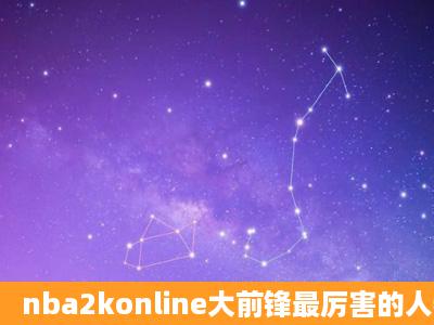 nba2konline大前锋最厉害的人物是谁?