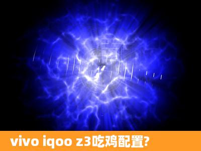 vivo iqoo z3吃鸡配置?